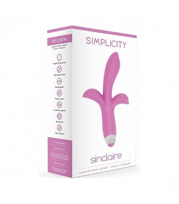 SINCLAIRE VIBRADOR CLiTORIS PUNTO G ROSA