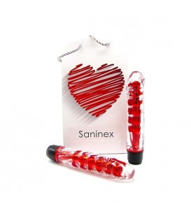 SANINEX VIBRADOR FANTASTIC REALITY - METÁLICO/ROJO