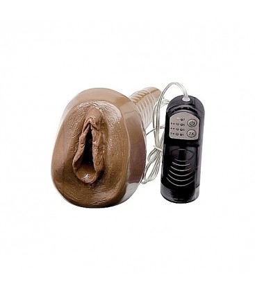 EVES PUSSY 7X FANTASY PLEASURE SKIN VAGINA CON VIBRADOR MARRoN