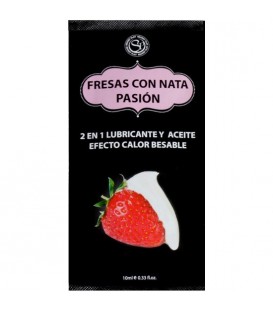 MONODOSIS LUBRICANTE FRESAS CON NATA -10ML