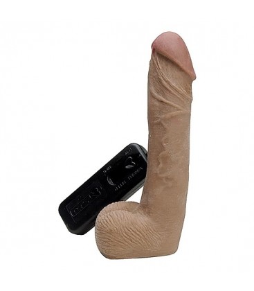 PENE VIBRADOR CYBERCOCK WITH BALLS MARRoN