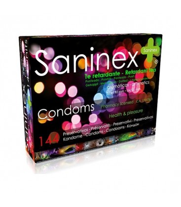 SANINEX PRESERVATIVOS Te RETARDANTE PUNTEADO 144 UDS