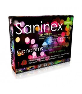 SANINEX PRESERVATIVOS TOP FASHION PUNTEADO 144 UDS