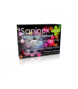 SANINEX PRESERVATIVOS NATURAL SENSATION 3UDS