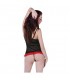 BABYDOLL TANGA NEGRO ROJO