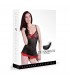 BABYDOLL TANGA NEGRO ROJO