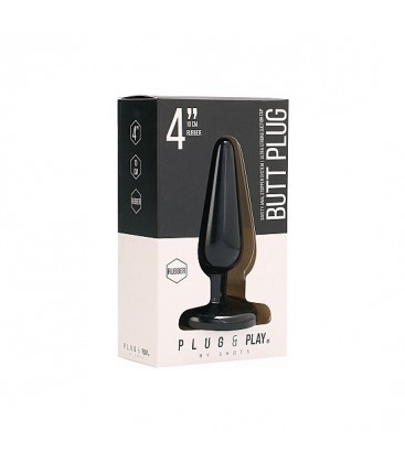 BUTT PLUG BASIC 10 cm NEGRO