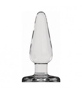 BUTT PLUG - BASIC - 12,8 cm - CRISTAL