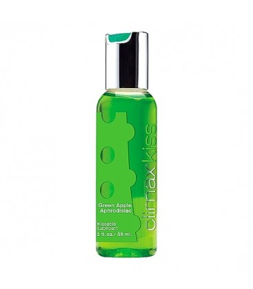 CLIMAX KISS LUBRICANTE BESABLE 59ML SABOR MANZANA
