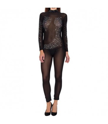 MONO RHINESTONE NEGRO