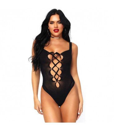 LEG AVENUE BODY NEGRO OPACO CON LAZADA