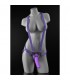 STRAP ON ARNeS CON PENE DILLIO 16CM MORADO