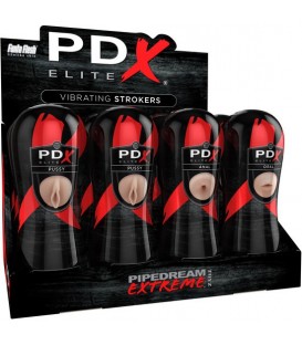 DISPLAY PDX ELITE 12UDS MASTURBADORES CON VIBRACIÓN