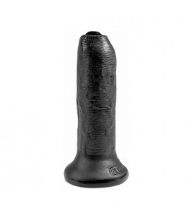 UNCUT 16,5CM - PENE REALISTA CON PREPUCIO MÓVIL - NEGRO