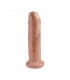 UNCUT 19CM PENE REALISTA CON PREPUCIO MoVIL MULATO