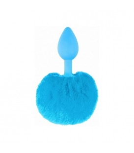 BUNNY TAIL - PLUG DE SILICONA AZUL