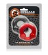 OXBALLS ULTRABALLS PACK 2 ANILLOS METAL ROJO